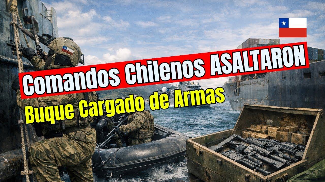 Comandos Chilenos ASALTARON un Buque Cargado de Armas