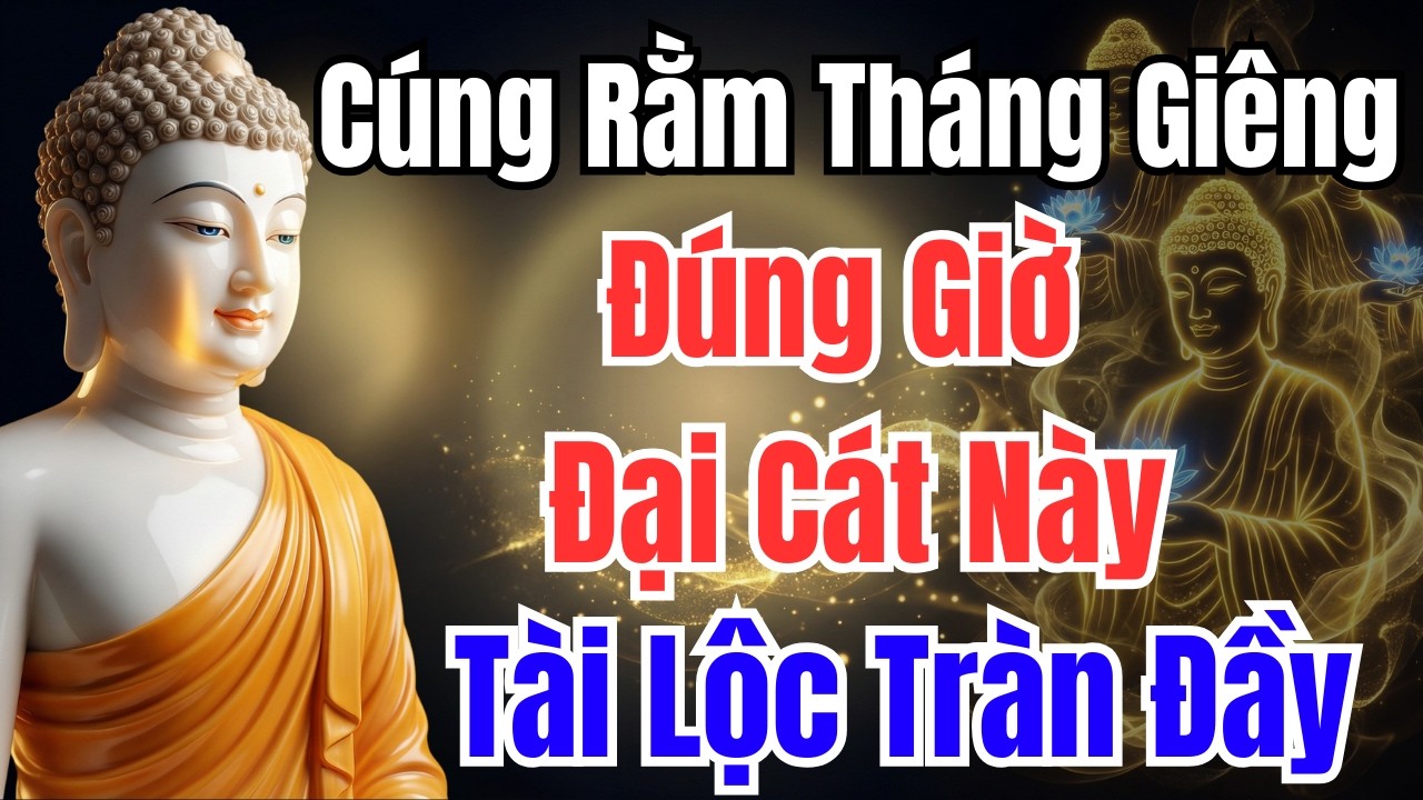 RẰM THÁNG GIÊNG CÚNG SAI GIỜ NÀY, CẢ NĂM LÀM ĂN KHÓ DƯ, TIỀN BẠC CHẠY MẤT