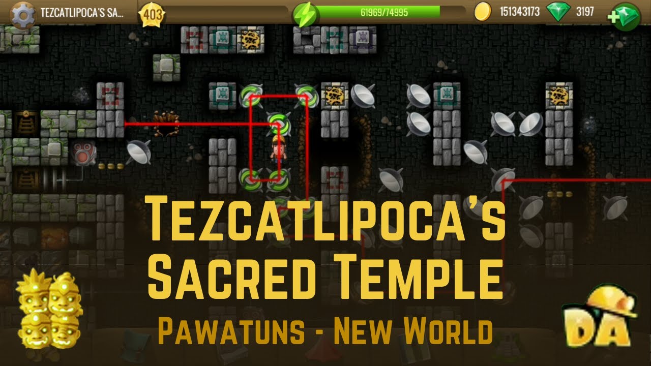 Tezcatlipoca's Sacred Temple - #4 Pawatuns - Diggy's Adventure