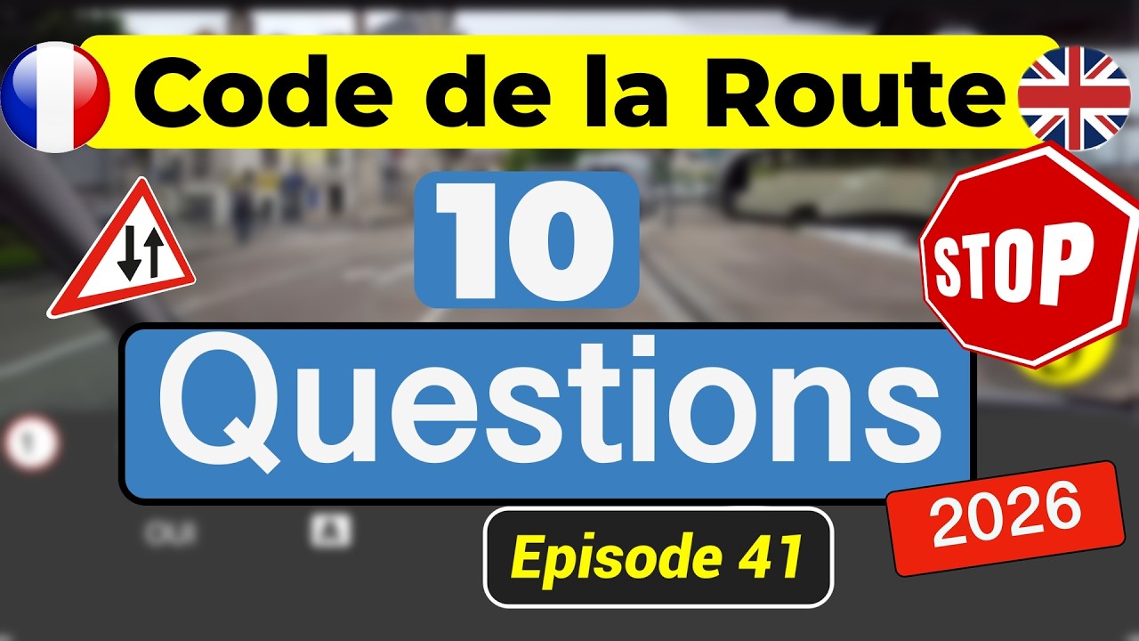 10 Questions Code De La Route | Test #41 | Saurez-Vous Passer?