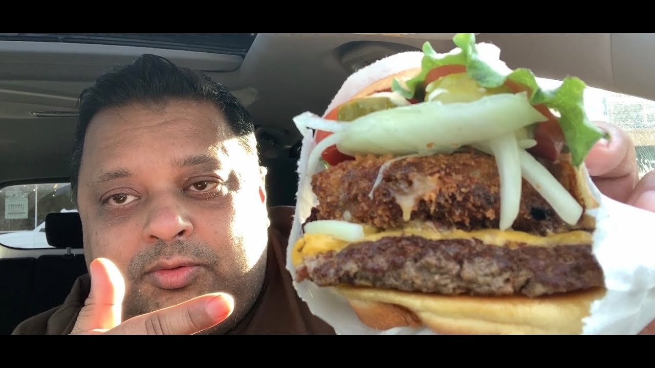 Eating Shake Shack&rsquo;s Shack Stack | Eating Show