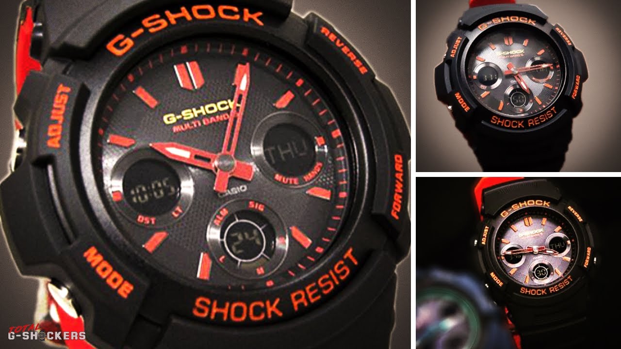Casio G-Shock Analog-Digital Orange Model | AWGM100BR-1A