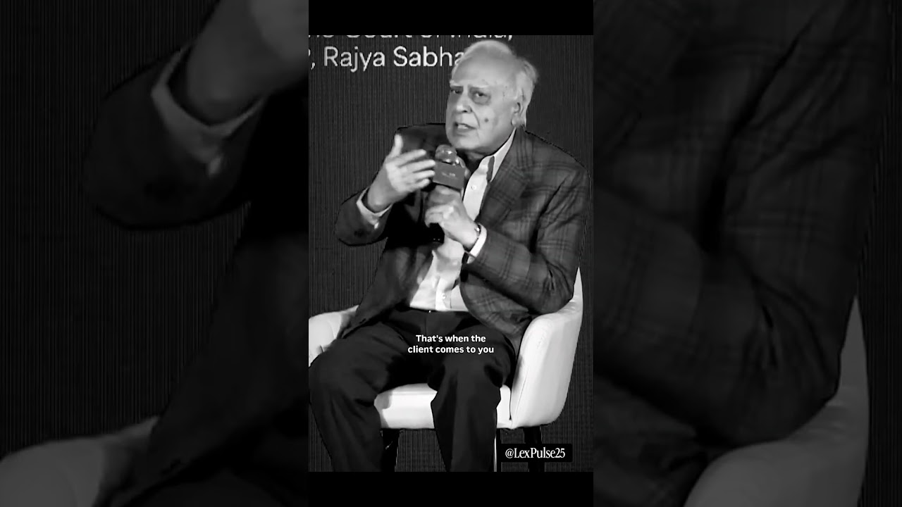 Law = Passion. Not Business. ⚖️🚫​Kapil Sibal on the real duty of  advocate.  #shorts #law #lawyer