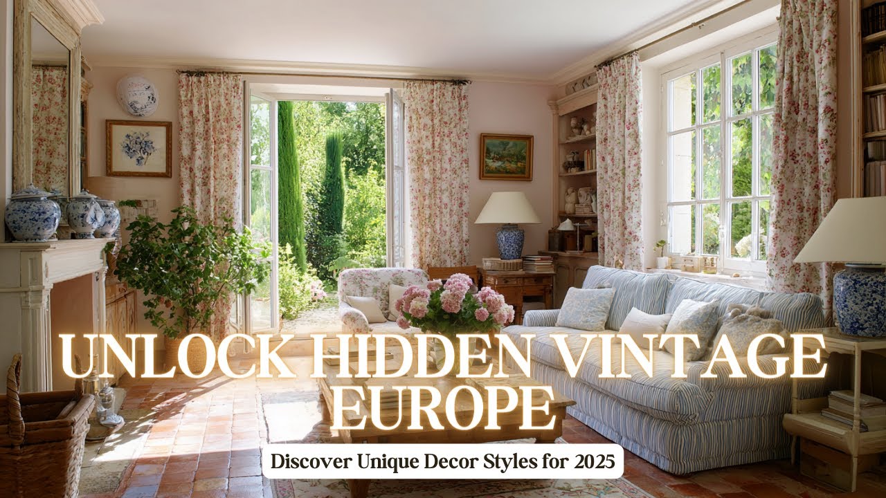 Unlock Hidden Vintage European Decor: 2025’s Most Underrated Styles for a Unique, Original Home