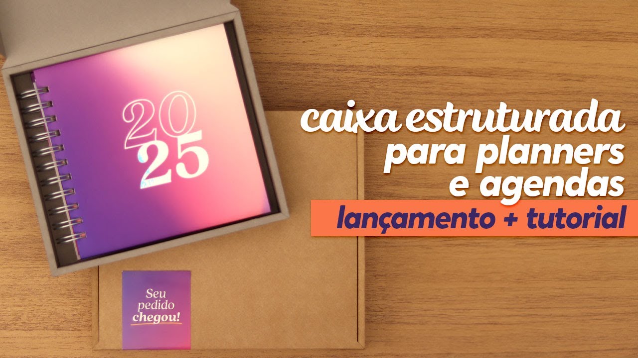 Caixa estruturada para planners e agendas