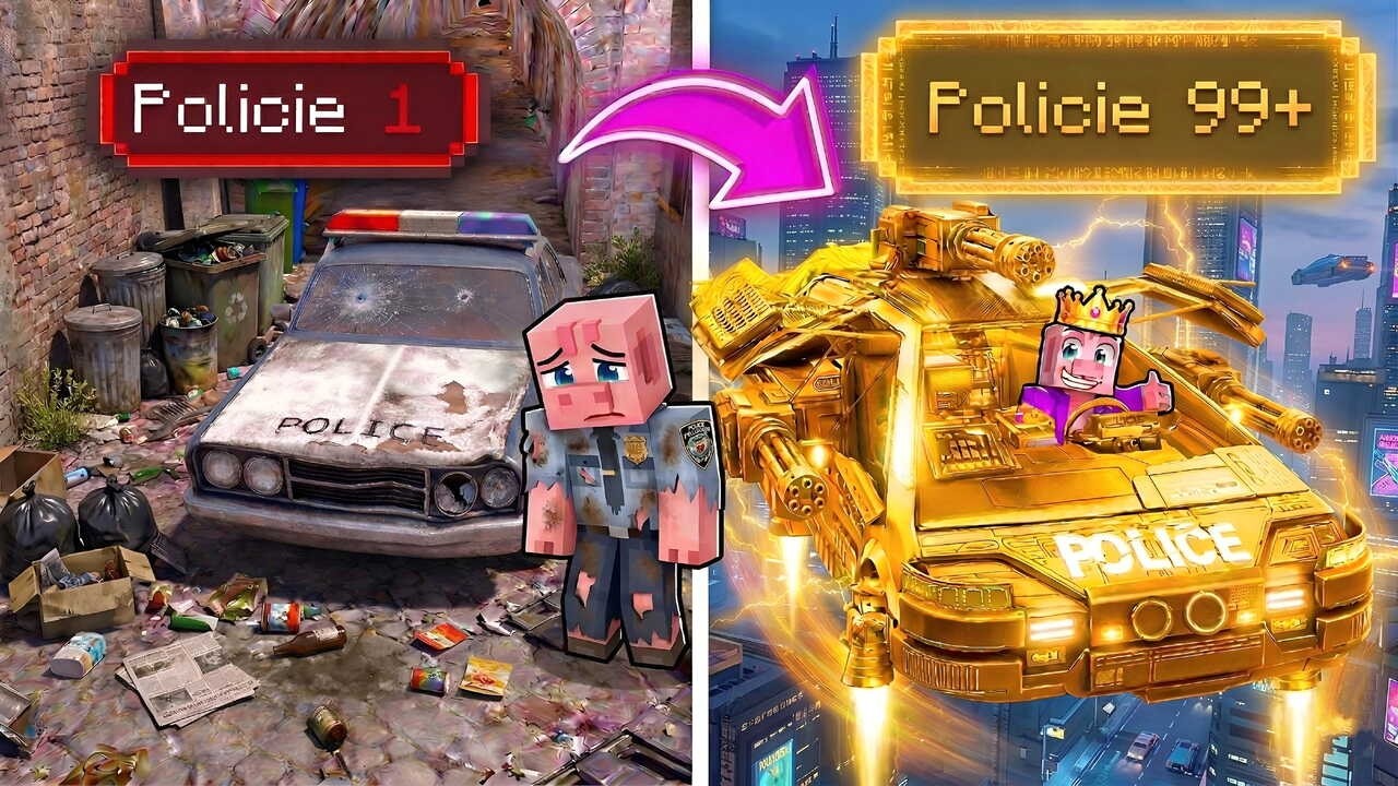 Vylepšil jsem POLICEJNÍ AUTO na LEGENDÁRNÍ SUPER AUTO v GTA 5...