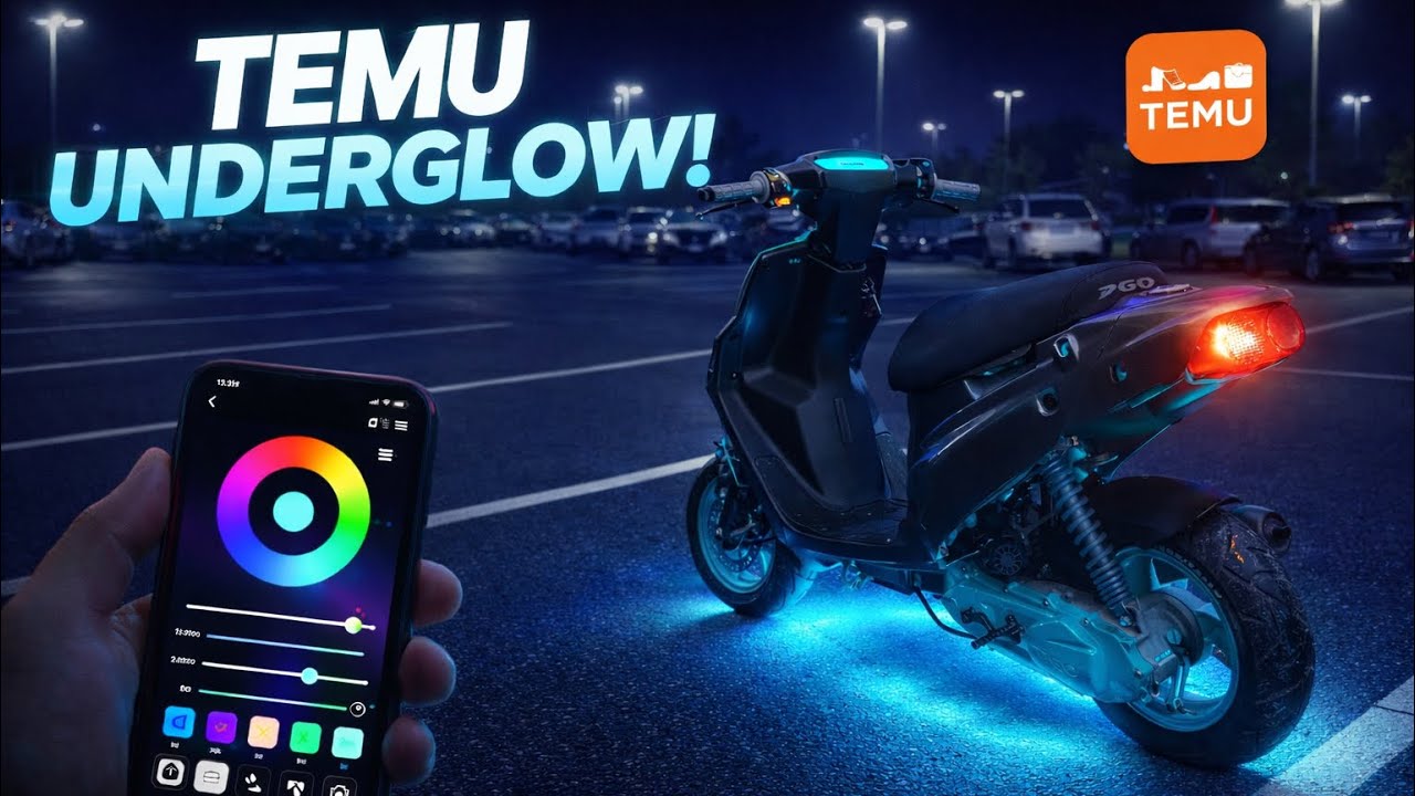 DIY på TEMU underglow til scooter (Guide) (Dansk) (Homemade) (MiftBlanco)