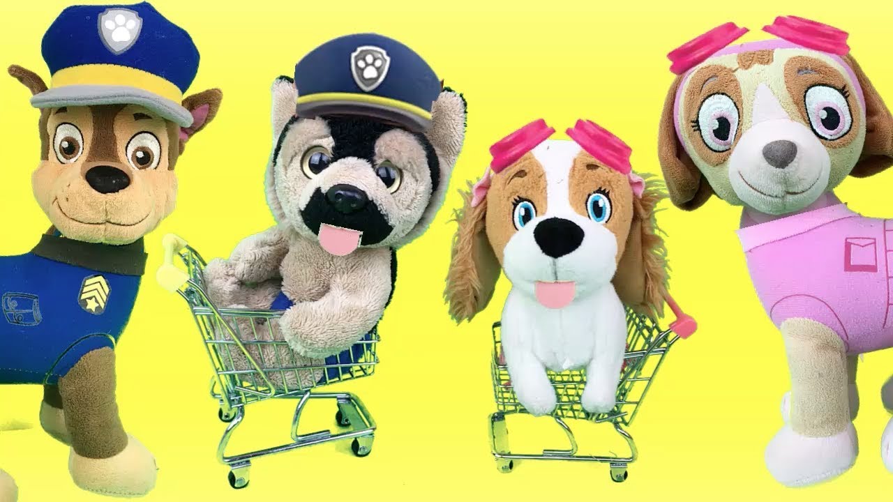 Aprende con juguetes de Paw patrol y Peppa pig a comprar en el supermercado.Videos para niños