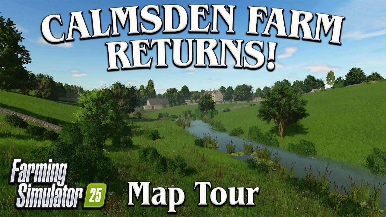 &ldquo;CALMSDEN FARM&rdquo; (IS IT BETTER?) CONSOLE MAP TOUR! ON Farming Simulator 25 (Review) PS5.