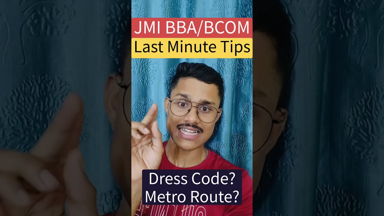 Jamia BBA/BCOM Exam Day Guidelines Out 🔥| JMI Entrance Exam 2026 Last Minute Tips 👍