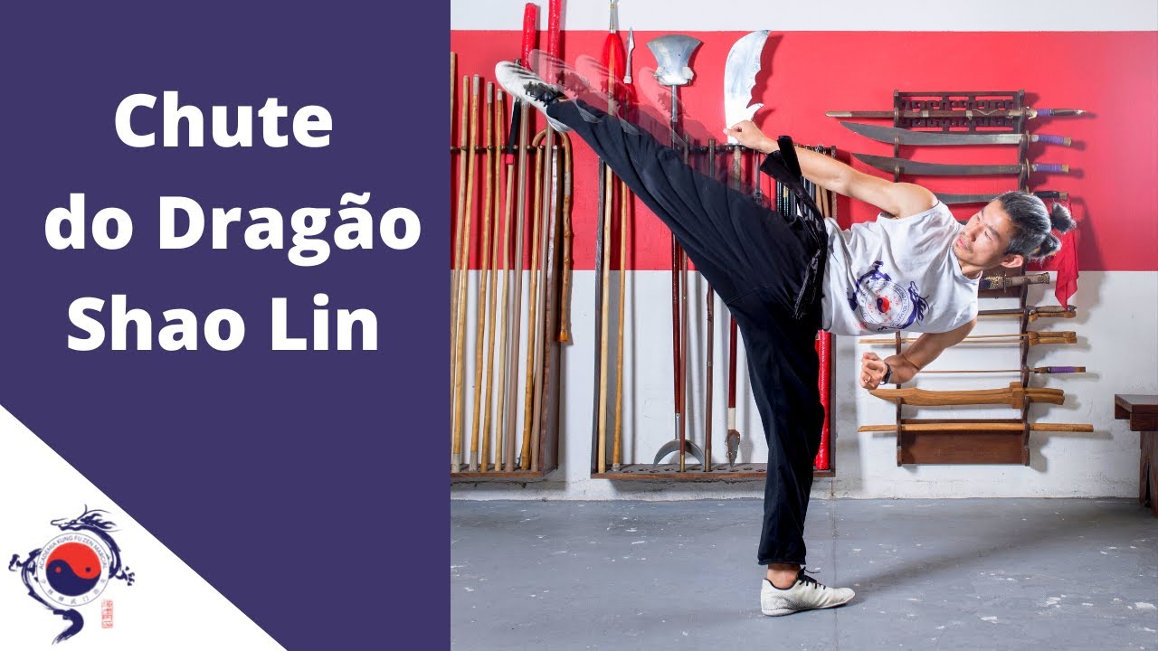 Chute Rabo do Dragão Shaolin do Norte, um dos chutes mais poderosos do Kung Fu