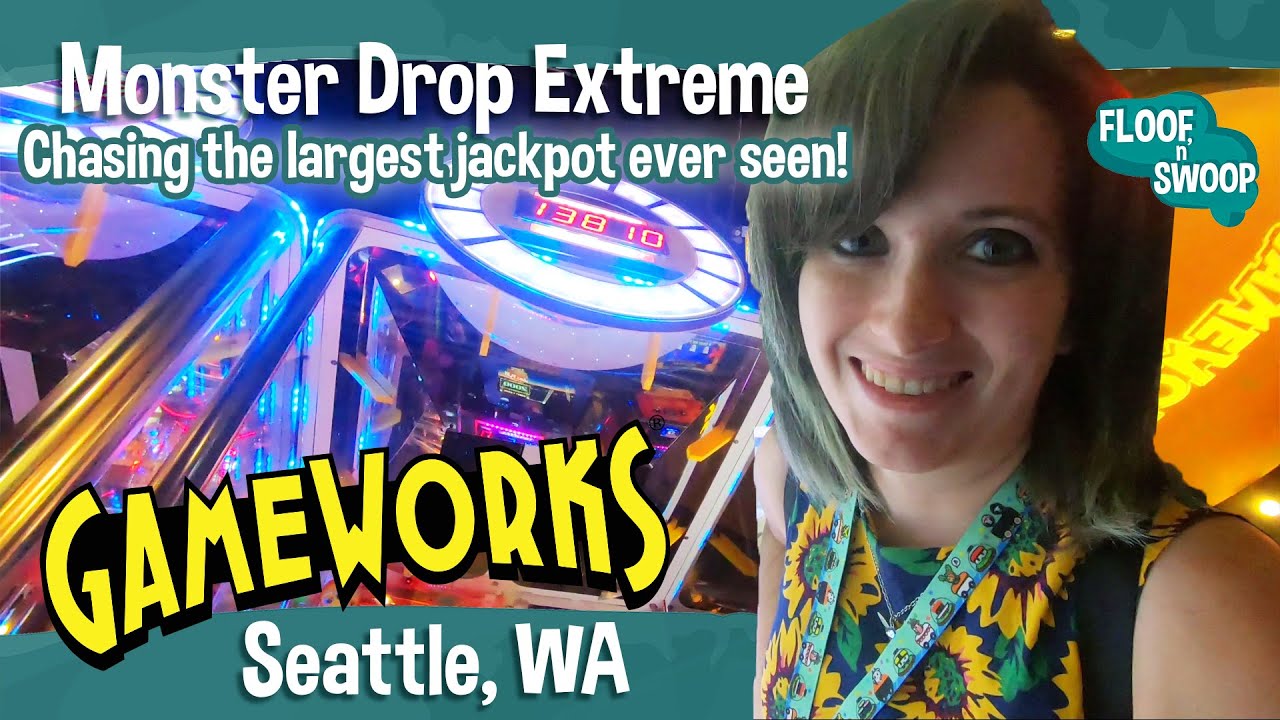 Chasing the Largest Monster Jackpot at Monster Drop Xtreme - GameWorks Seattle
