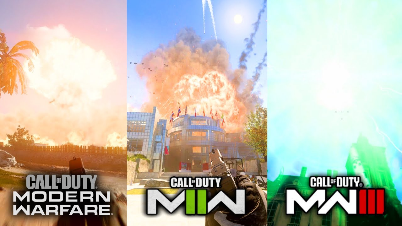 🔴 MW3 vs MW2 vs MW2019 Nuke Comparison 🤯 (Tactical Nuke - MGB - DNA Bomb Gameplay Showcase)