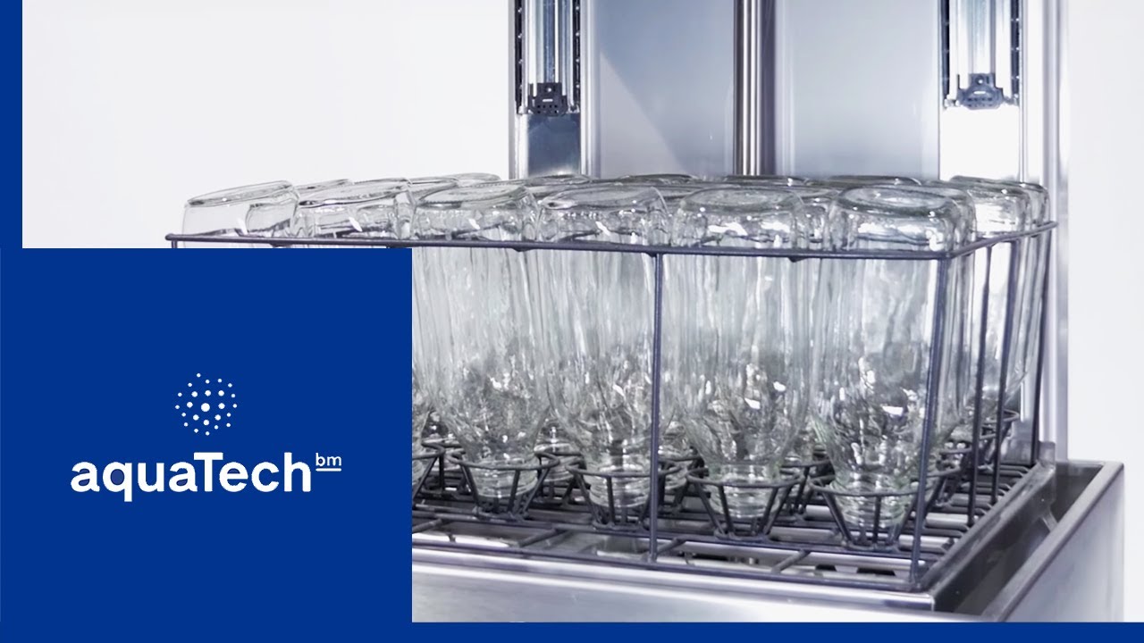 Aquatech-BM Bottle Washing Equipment. It Cleans, Sanitizes and Sterilizes all Types of Bottles.