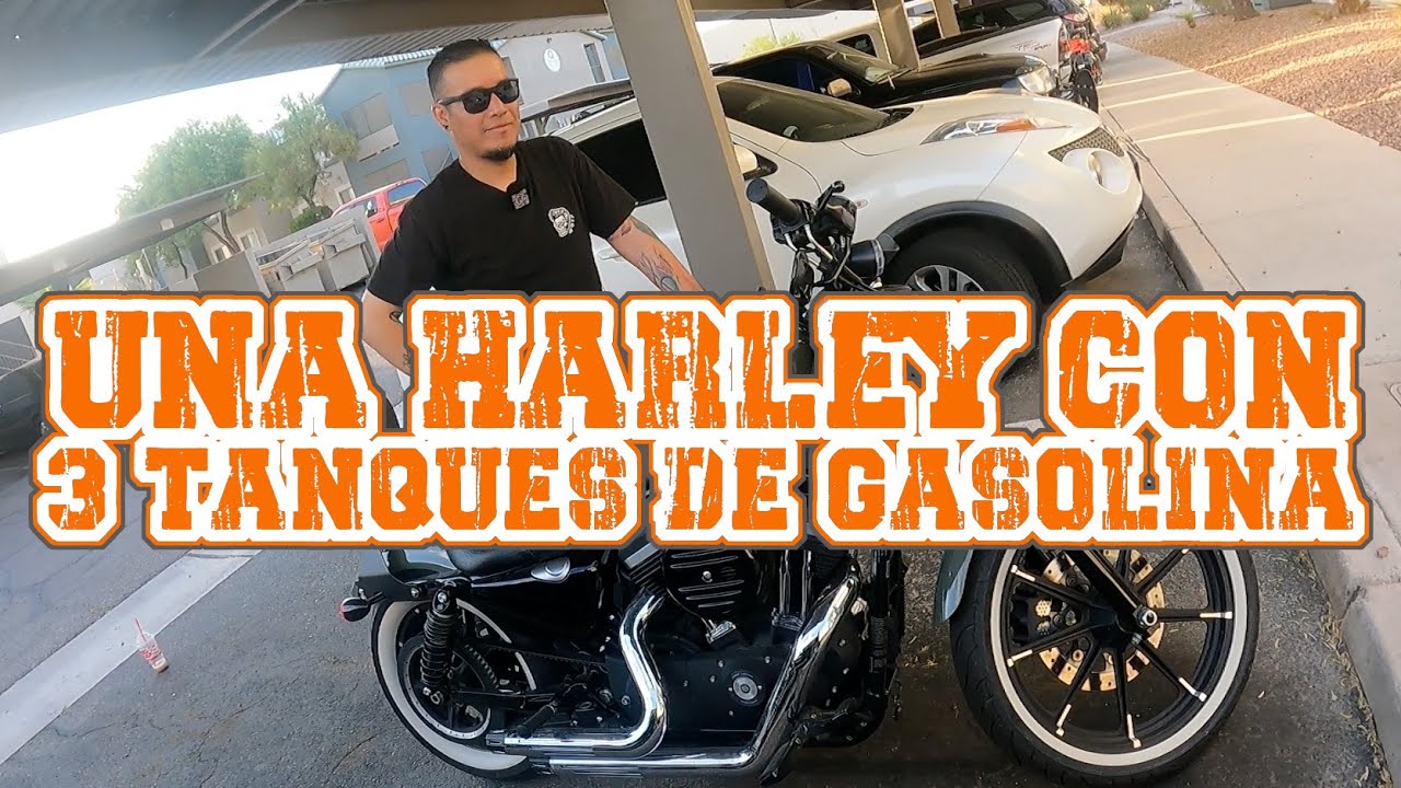 HARLEY DAVIDSON CON 3 TANQUES DE GASOLINA
