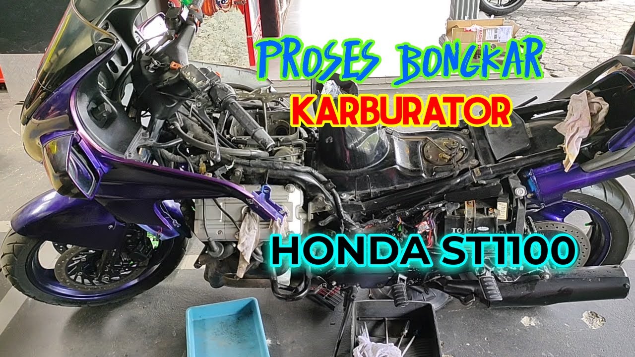 HONDA ST1100 CARBURETOR REMOVAL PROCESS