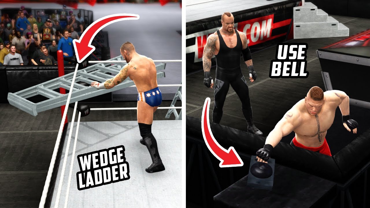 10 вещей в WWE 2K14, которых нет в WWE 2K25 (клиновая лестница, использование колокольчика и мног...
