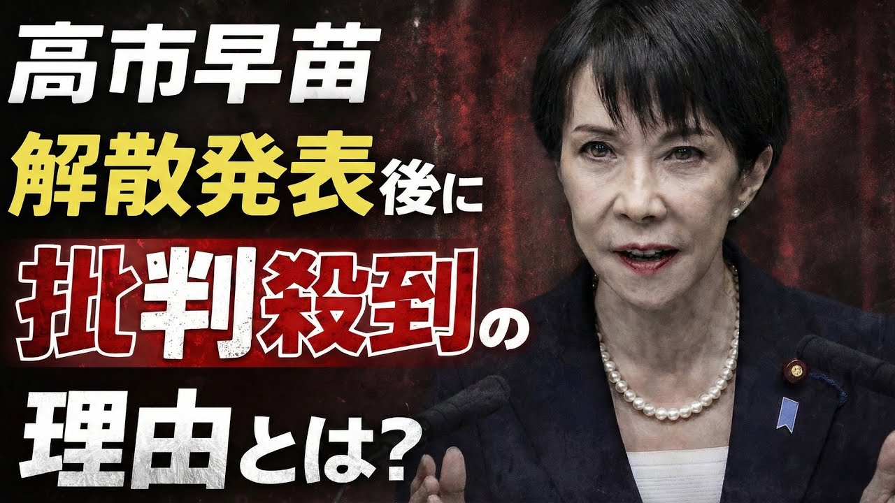 なぜ？高市早苗解散発表後に批判殺到の理由。元博報堂作家本間龍さんと一月万冊