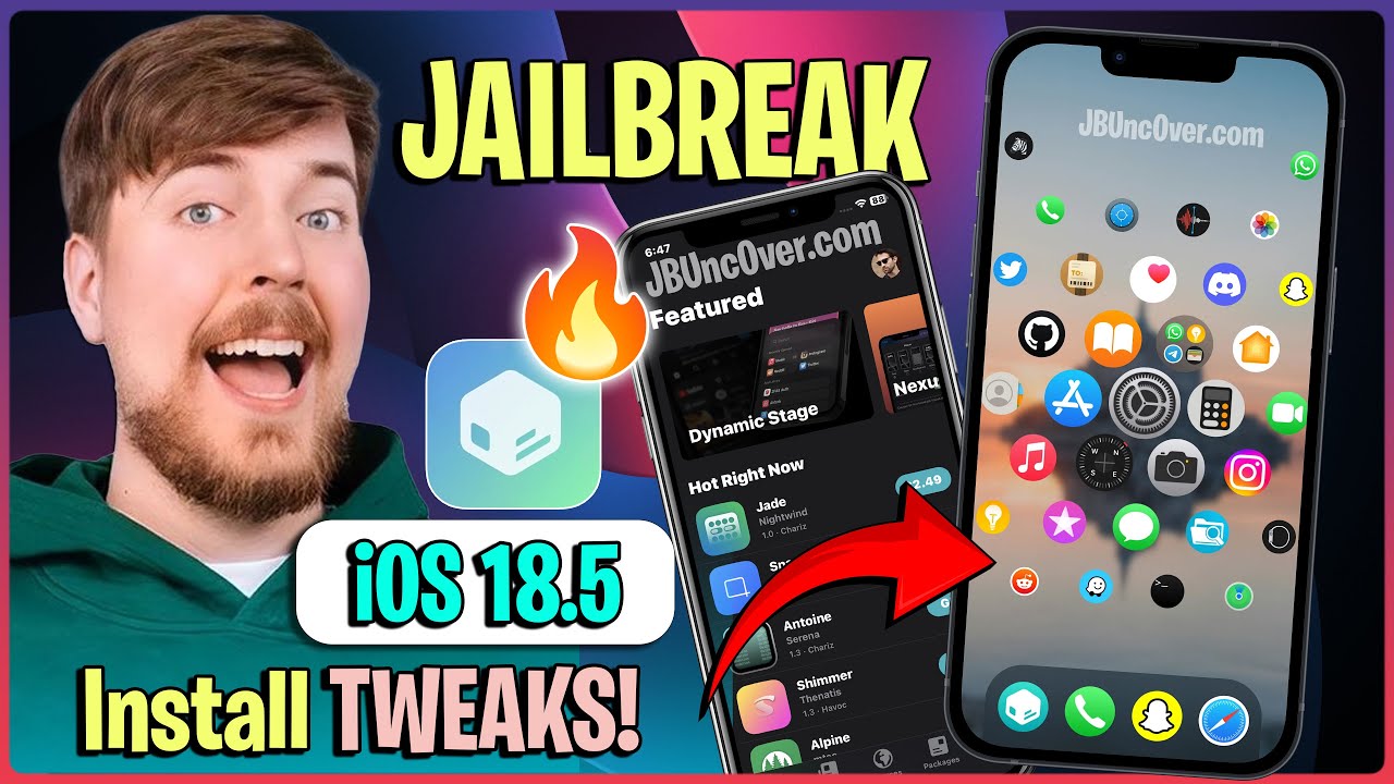 😎 iOS 18 Jailbreak RELEASED! 📱 iOS 18.5 Jailbreak - iPhone/iPadOS ✅ iOS 18.5.1 Jailbreak! [Sileo]