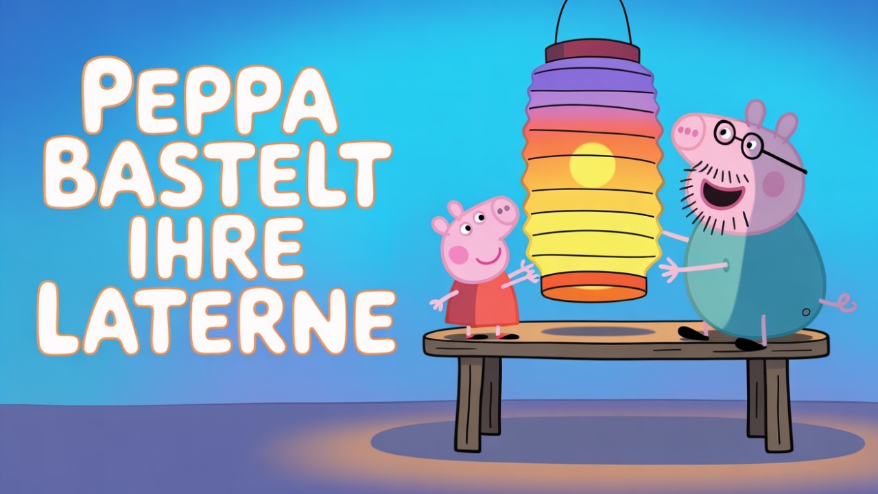 Peppa bastelt ihre Laterne | Fröhliches St.-Martin-Lied für Kinder (Peppa Style)