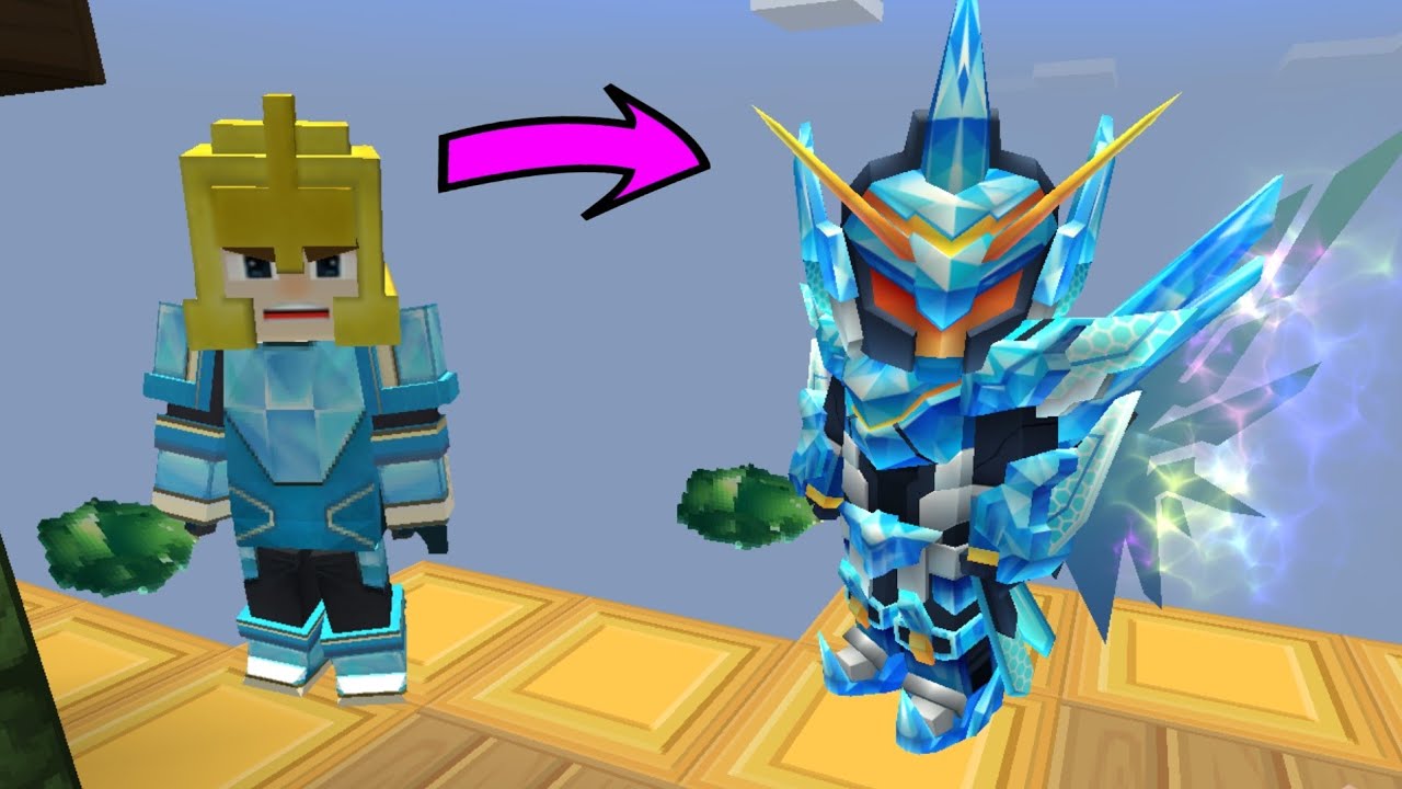 TRANSFORM DIAMOND ARMOR SKIN in BedWars Blockman Go