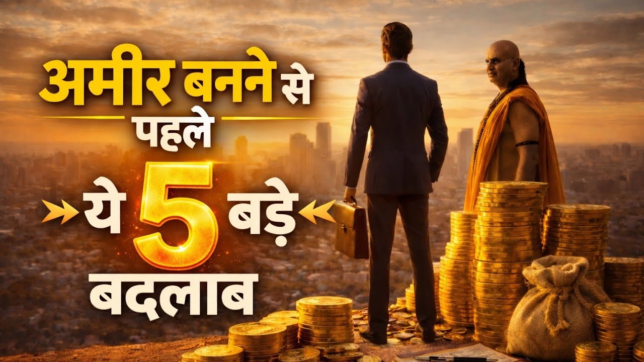 अमीर 💰 बनने से पहले ये 5 बड़े बदलाव 💡| Chanakya Niti Motivation|#chanakyaniti #motivation 