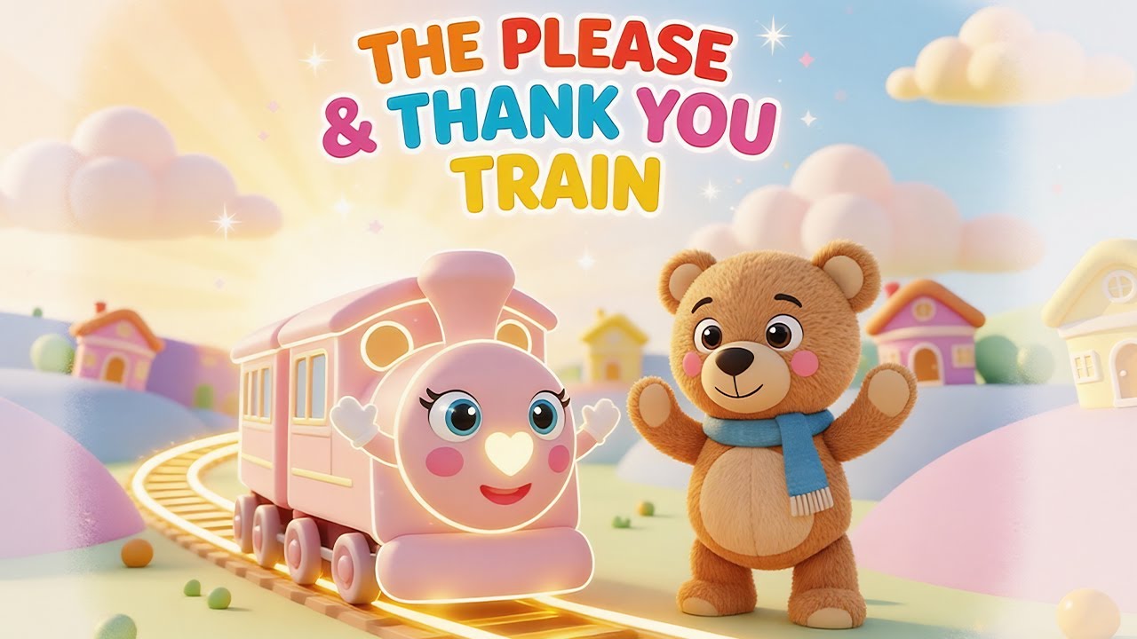 Please & Thank You Train 🚂 | Manners Song for Toddlers | Thank You Song for Kids Ages 2–4