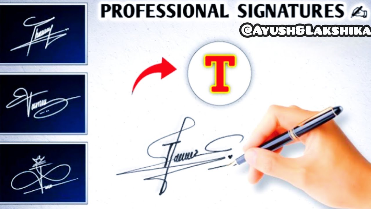 Letter T✨ Creative Signature Design 💫|| Best Attractive & Stylish Signature Style 😍||