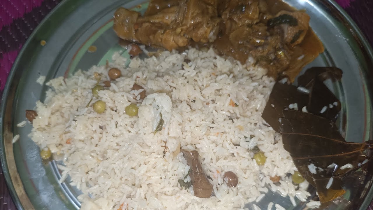 Ghee rice and chicken curry❤️wow 😲