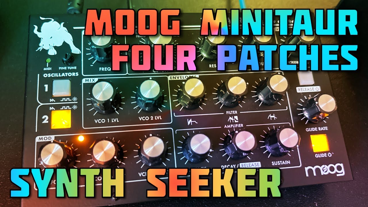 Moog Minitaur - My favorite four patches