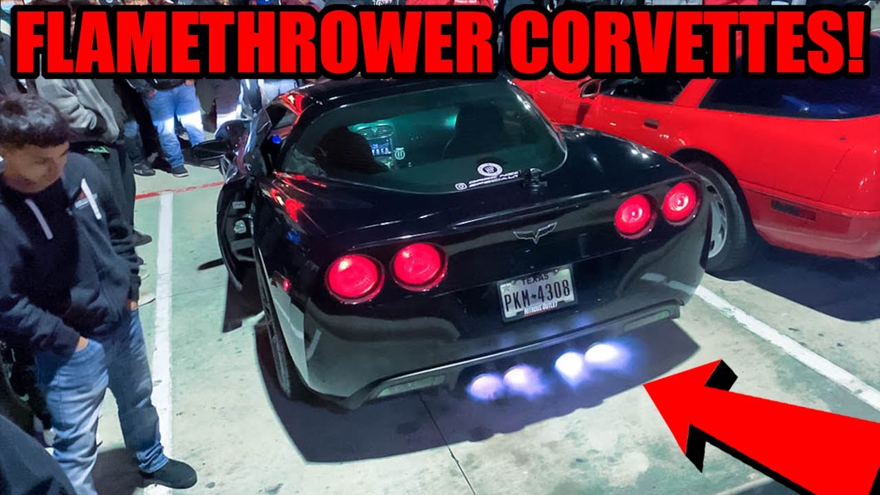 ROWDY MUSCLE CARS SEND IT FOR THE BOYS at Car Meet! (Full Sends, 2-STEPS, and MORE!)