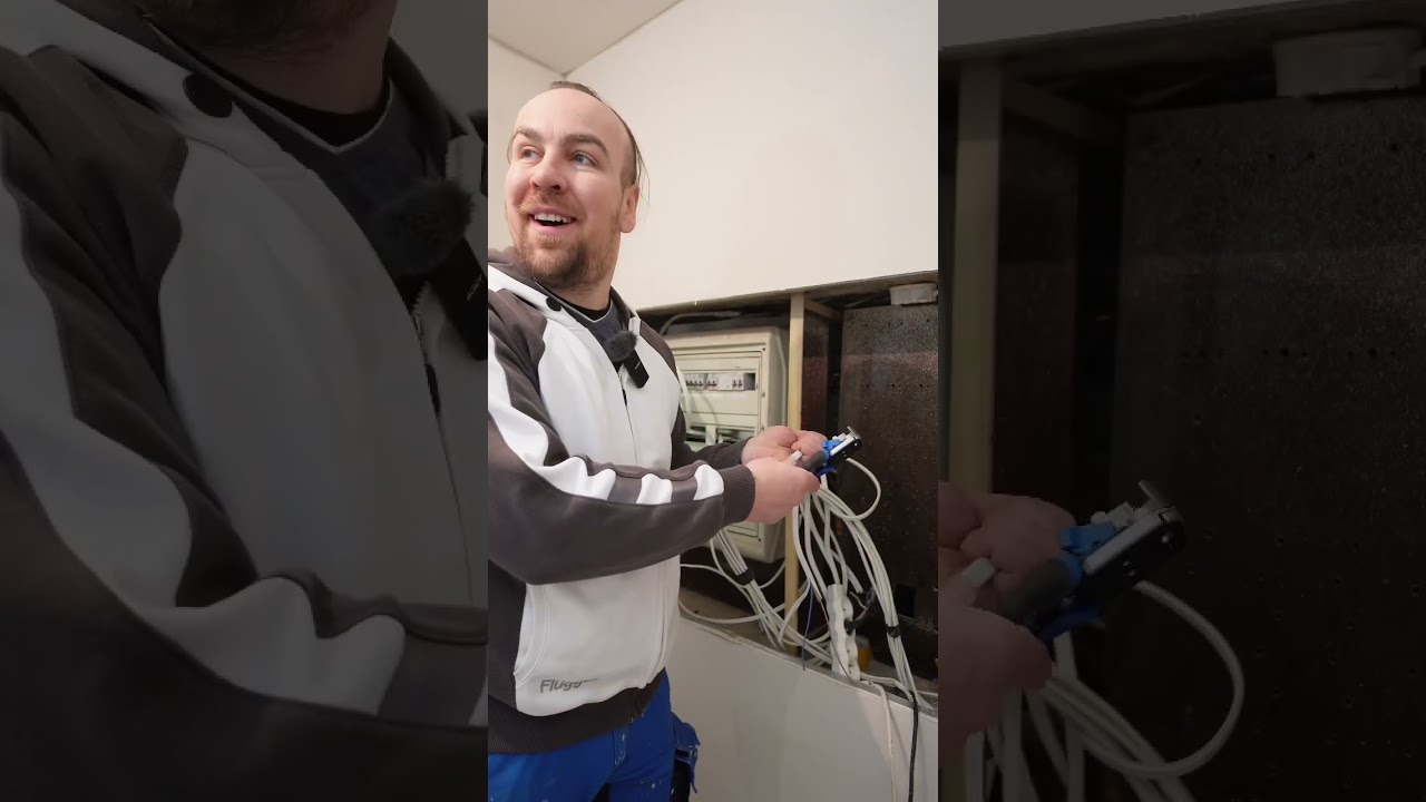 Młody elektryk obiera przewody #remont4you