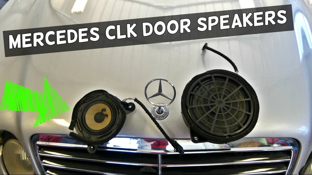 MERCEDES CLK W208 FRONT DOOR SPEAKER REMOVAL REPLACEMENT CLK320 CLK430 CLK230 CLK200