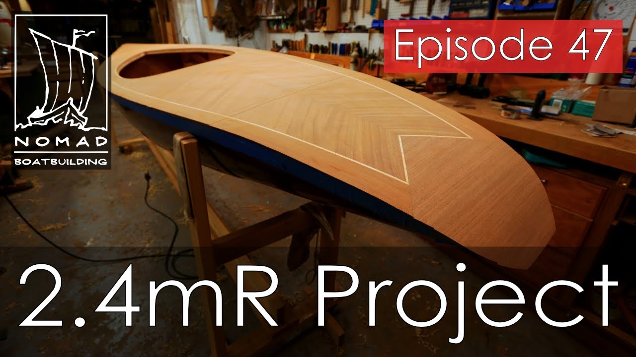 International 2.4mR Sailboat Project - Episode 47  - Deck part 5 - Trim and fairing