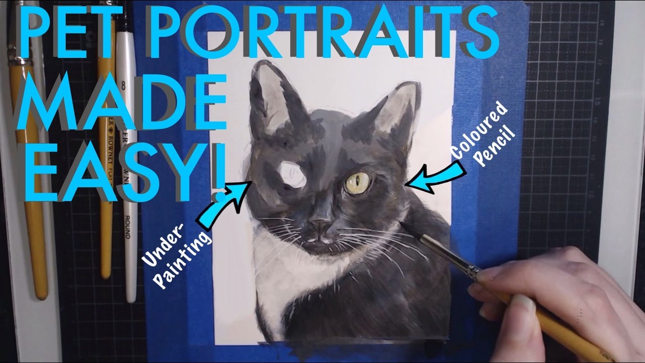 TUTORIAL: Mixed Media Pet Portrait