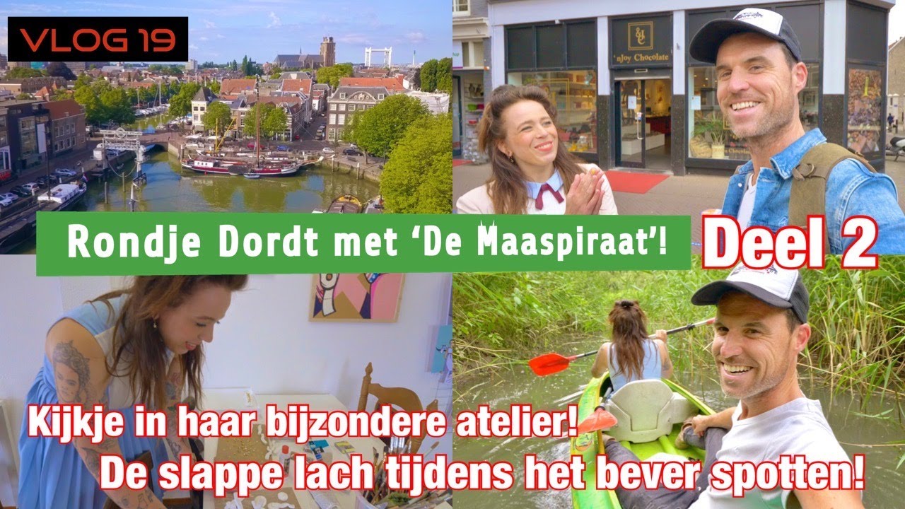 VLOG 19 - RONDJE DORDT MET 'DE MAASPIRAAT'! DEEL 2 - KUNSTENAAR GEEFT ME EEN ALTERNATIEVE STADSTOUR!