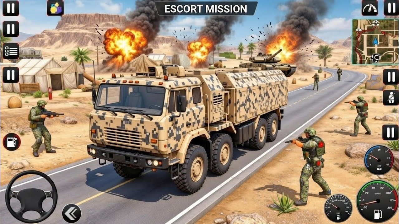 Army Truck Driving Cargo Games | US Offroad Army Truck Driving 3D 2026 | Android Gameplay