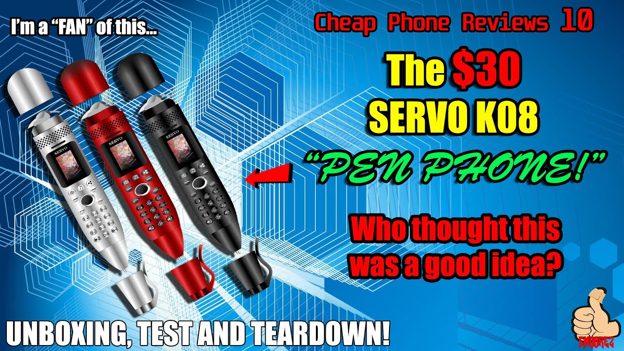 This is the Servo K08. Yet another Phone that's in a Pen - BUT THIS ALSO HAS A FAN!