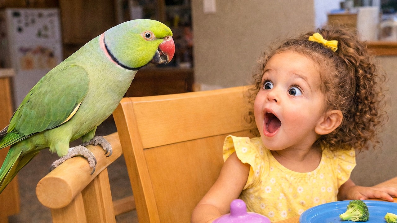 You Won’t Believe The Baby’s Reaction 😳🦜👶 | Funniest Talking Parrots 😂
