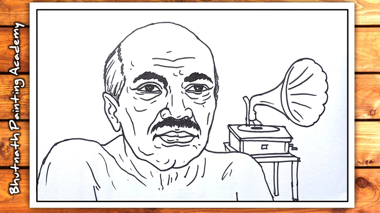 vaikom muhammad basheer drawing