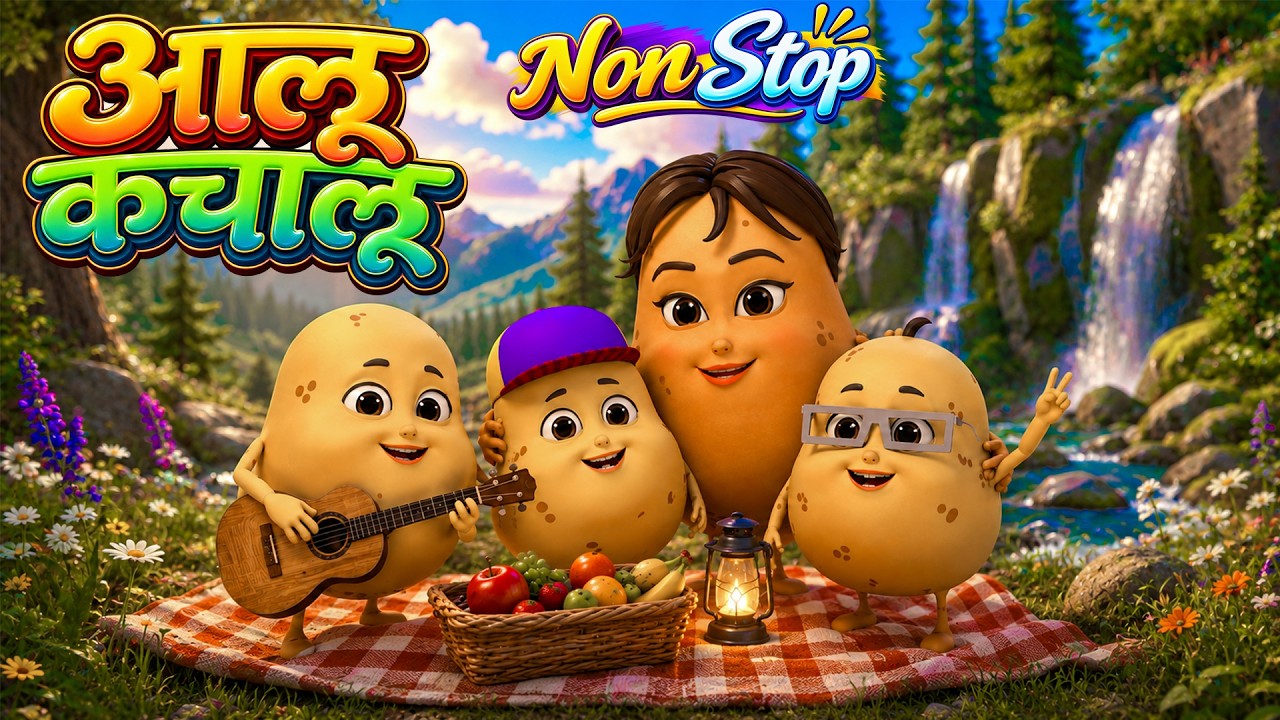 आलू कचालू | Best Hindi Rhymes | Aloo Kachaloo | Non-Stop Kids Collection