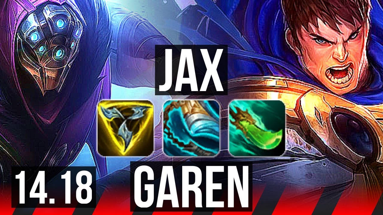 JAX vs GAREN (TOP) | 1000+ games, 9/2/3, Dominating | EUW Master | 14.18