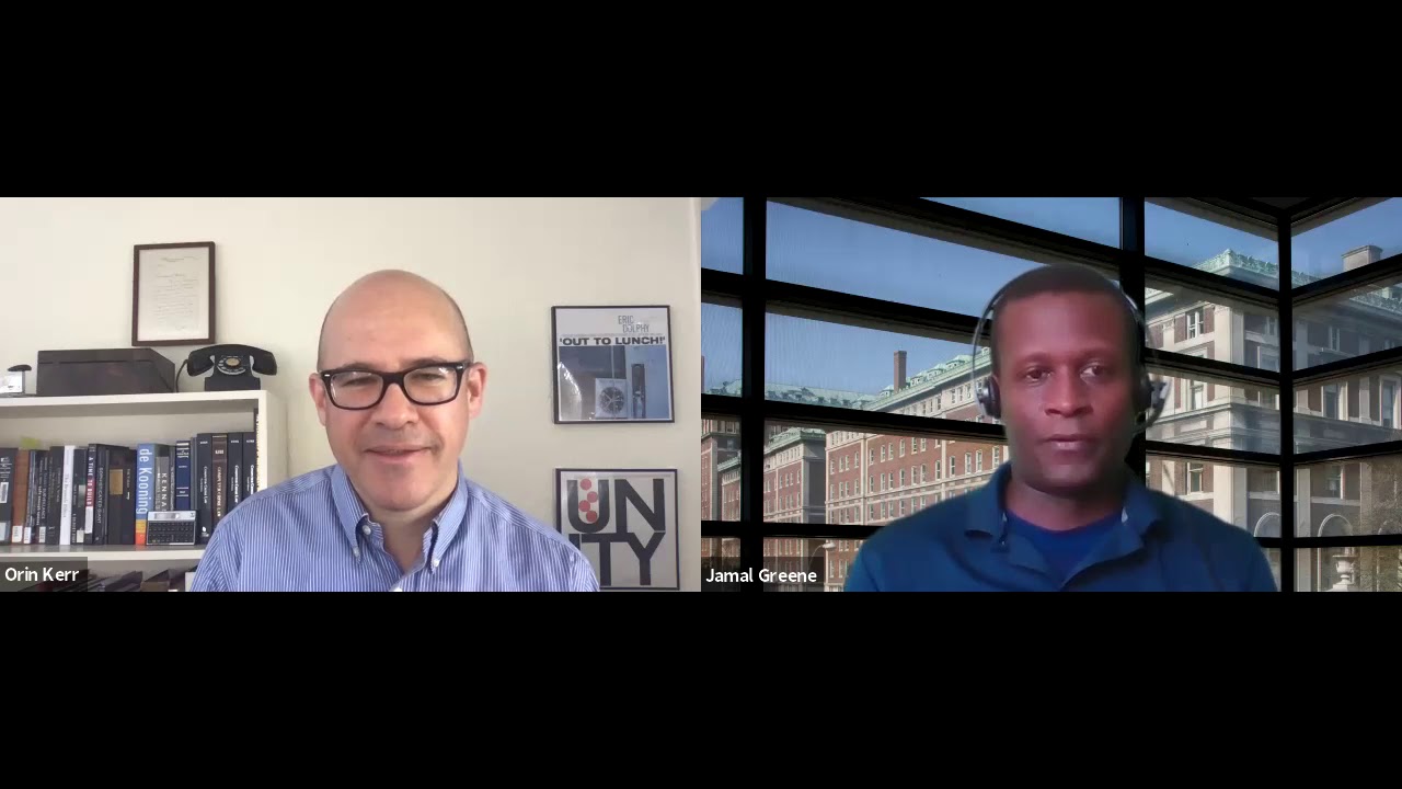 The Legal Academy with Orin Kerr, Episode 2: Jamal Greene