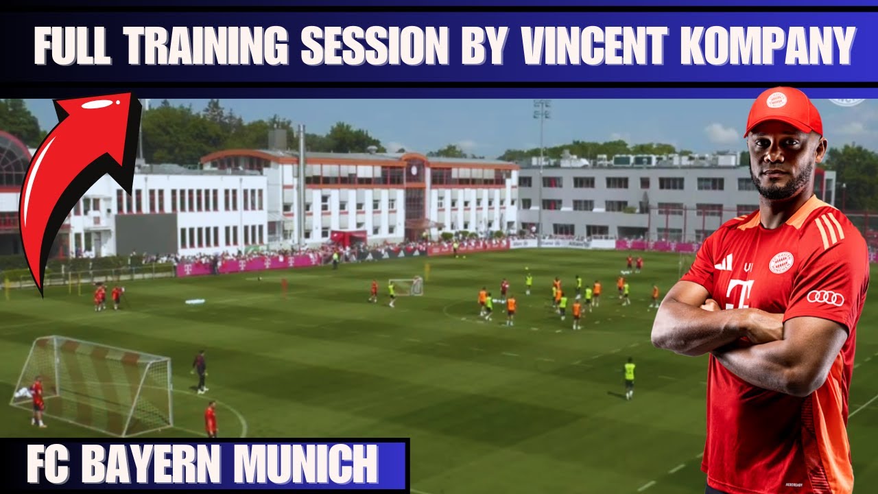 🎯FC Bayern Munich / Full Training Session By Vincent Kompany