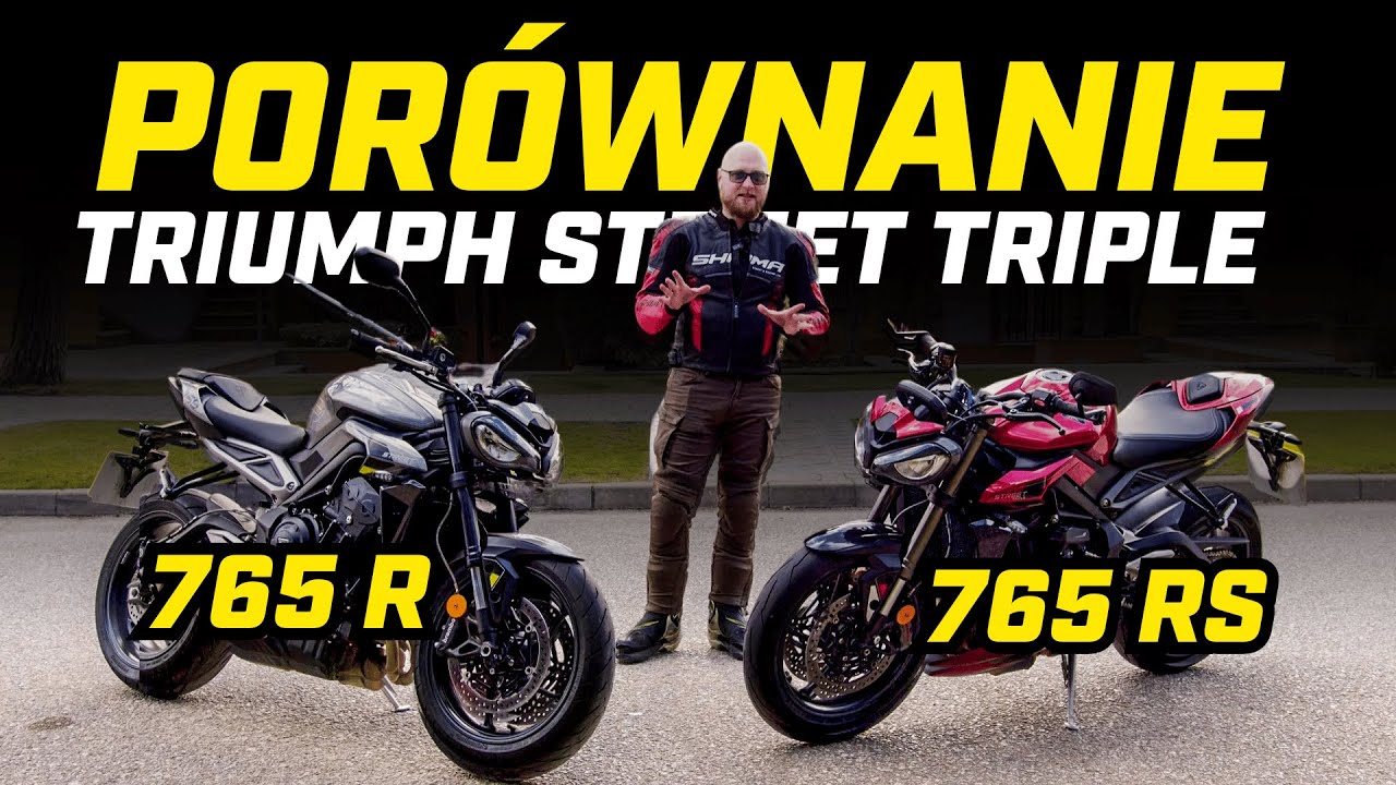 Porównanie motocykli - Triumph Street Triple 765R vs RS