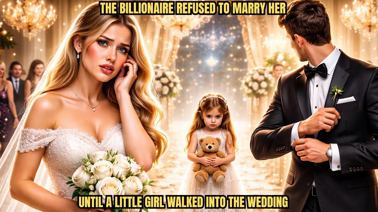 THE BILLIONAIRE REFUSED TO MARRY HER… UNTIL A LITTLE GIRL WALKED INTO THE WEDDING