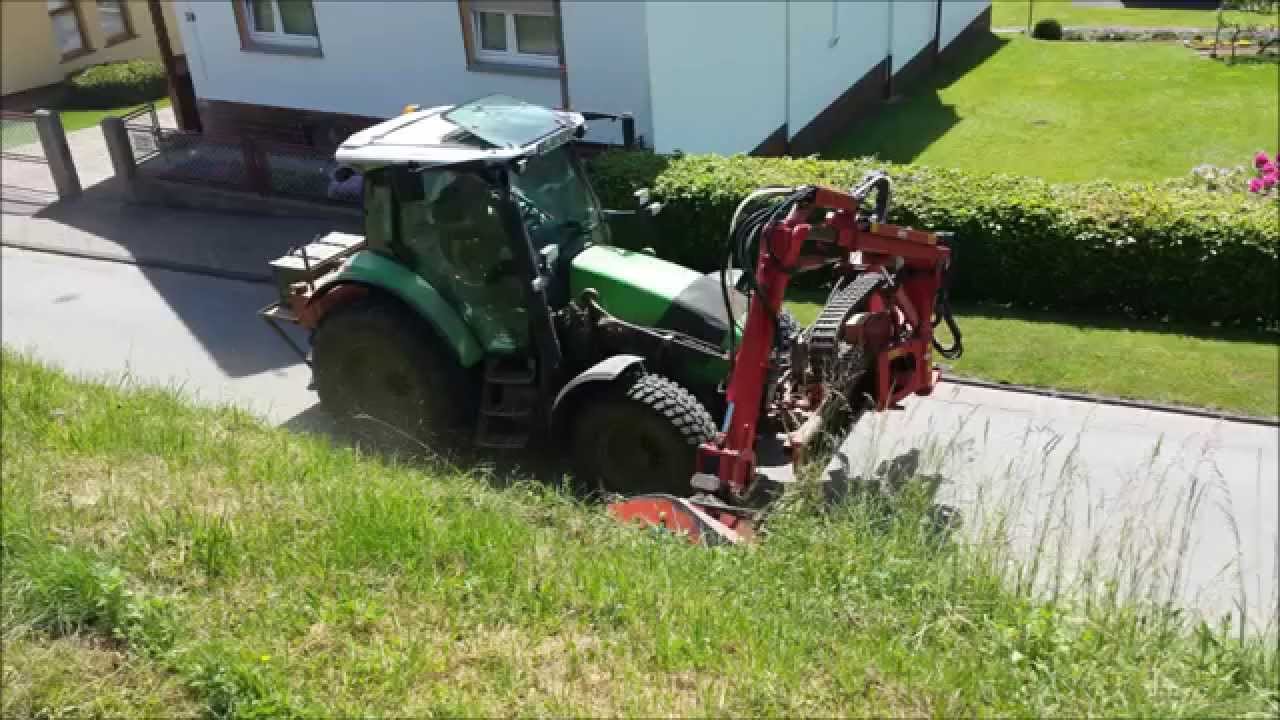 Mulchen 2014 mit Deutz Agrotron 410 und Dücker SMK 500 RBE