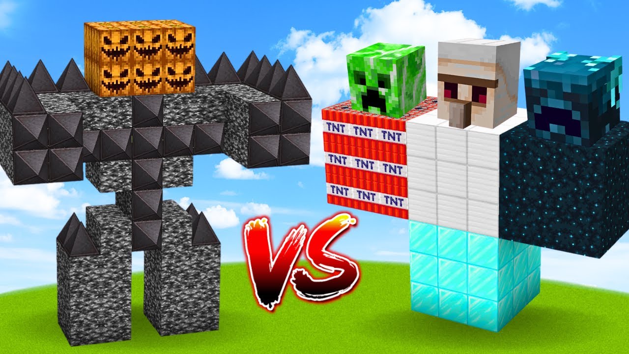 ALPHA MUTANT BEDROCK GOLEM VS All New Golems Battle Minecraft