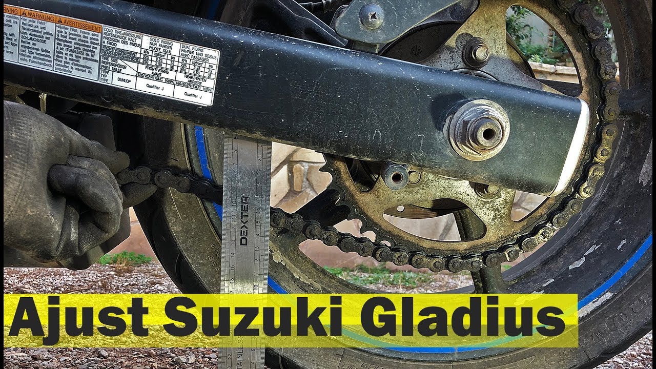 Suzuki Gladius 650 Регулировка цепи