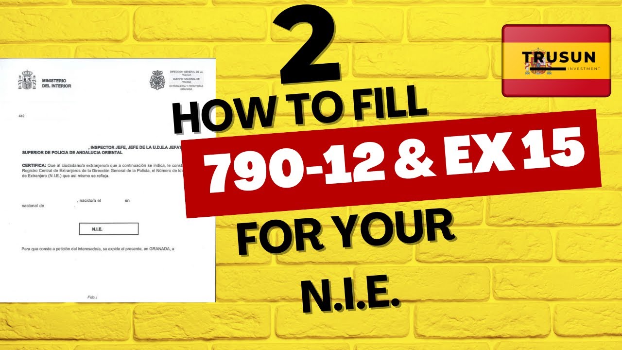 🖊 How to Complete Modelo 790-012 for NIE Application: Step by Step✅